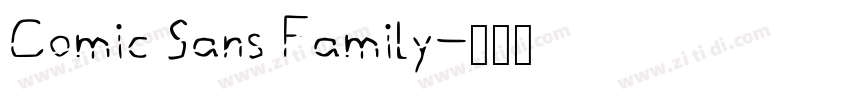 Comic Sans Family字体转换
